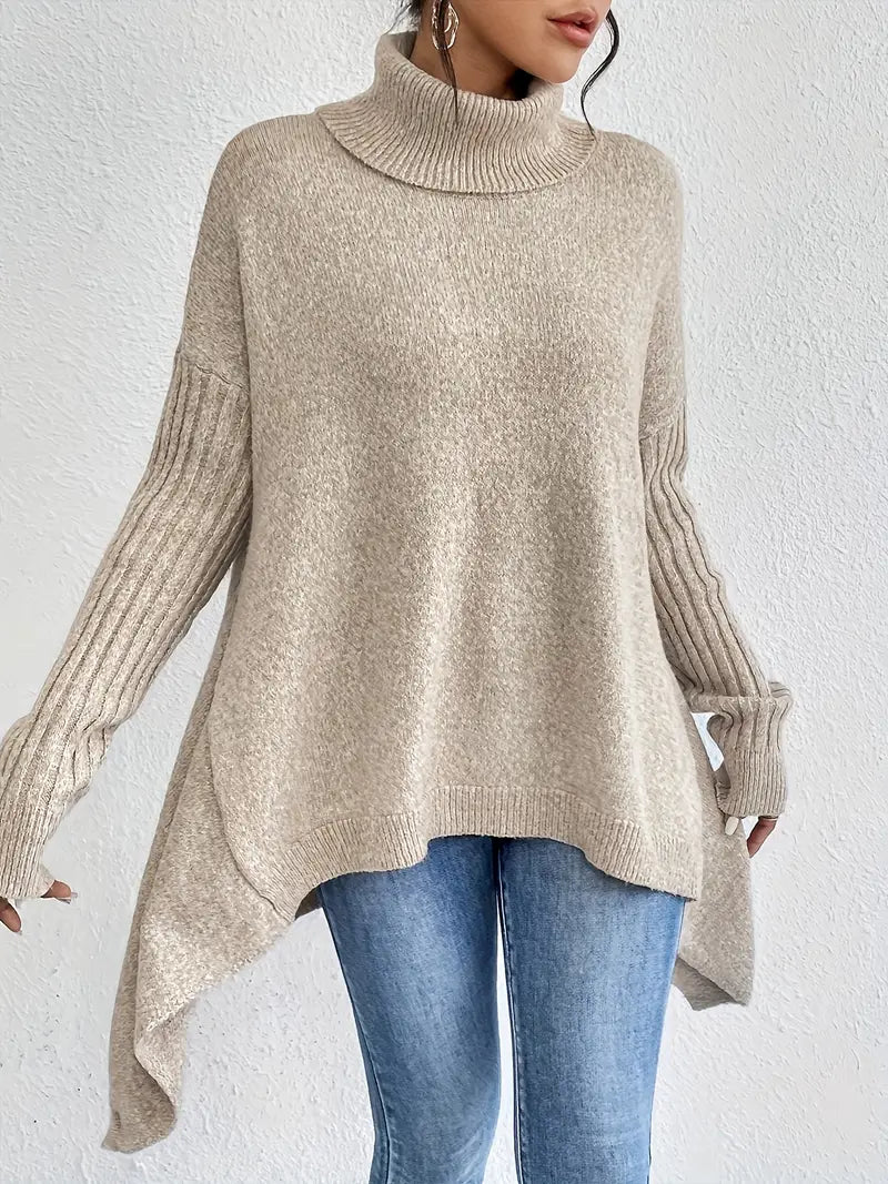 BRIGITTE™ – LANGER ROLLKRAGENPULLOVER
