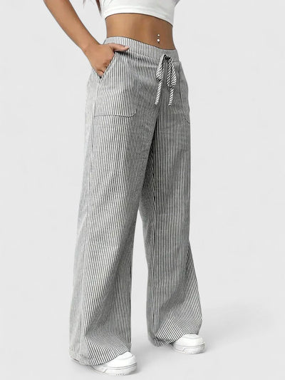 Dominique™ | Bequeme, weite Hose mit eleganten Details