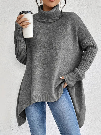 Henrike™ | Pullover mit Langem Arm und Hohem Kragen