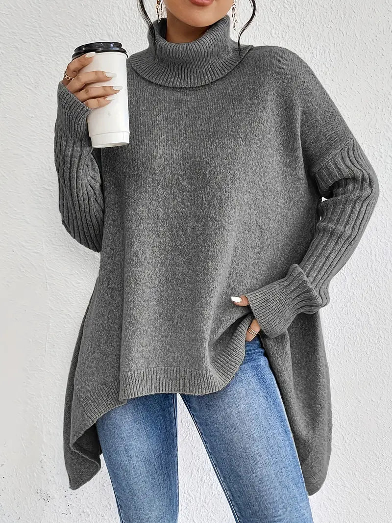 BRIGITTE™ – LANGER ROLLKRAGENPULLOVER
