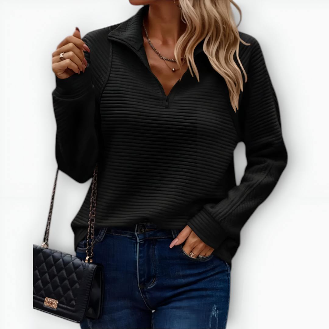 Isolde™ | Pullover mit Halbreißverschluss