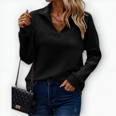 Isolde™ | Pullover mit Halbreißverschluss