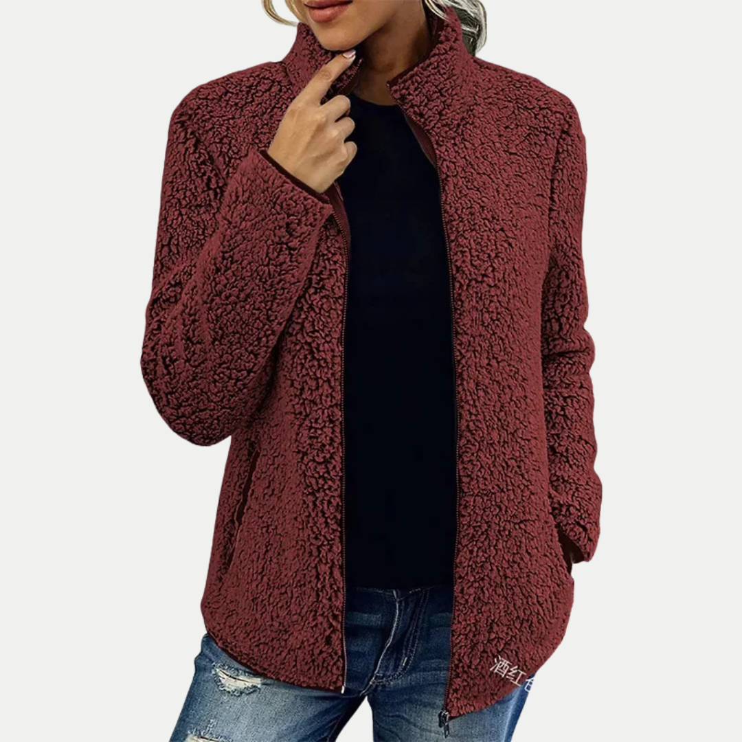 Elvira™ | Elegante Freizeit Fleecejacke