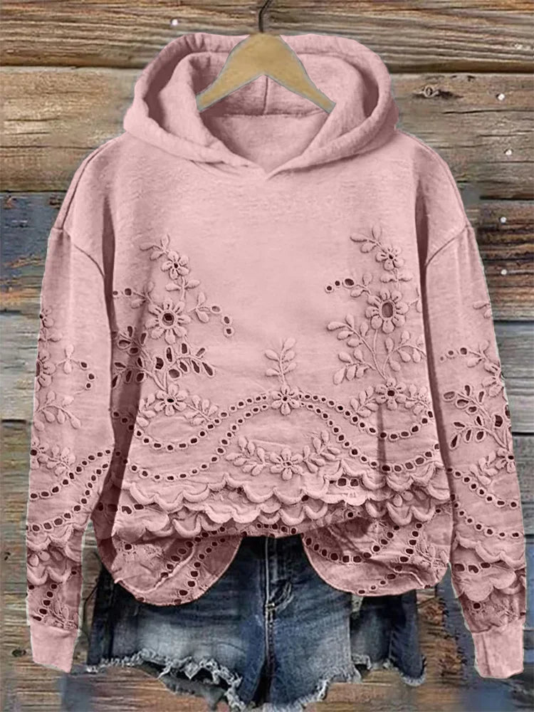 Wiebke™ | Sweatshirt mit Blumenmuster