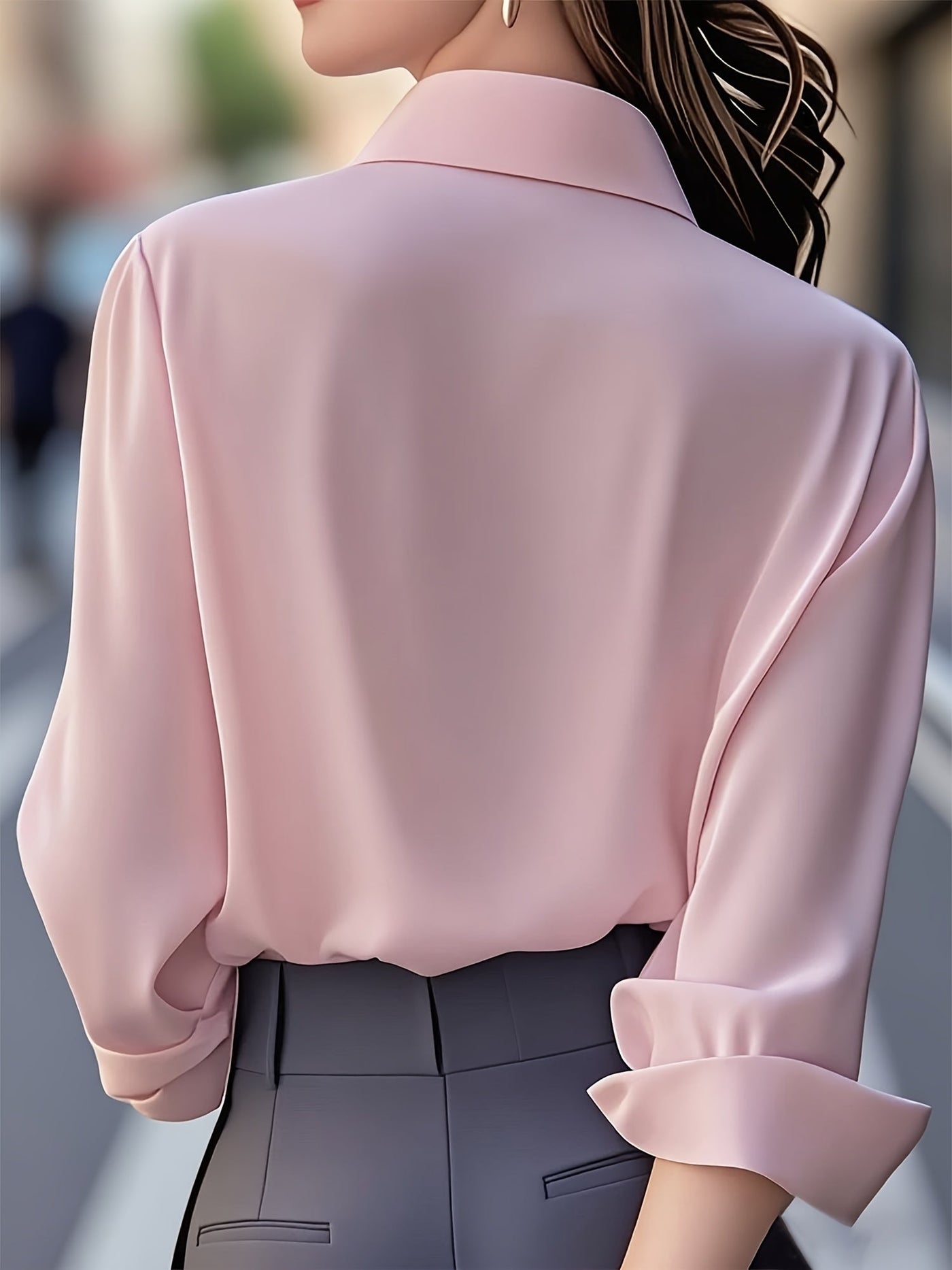 Annika™ | Stilvolles Langarmhemd Mit Knopfleiste
