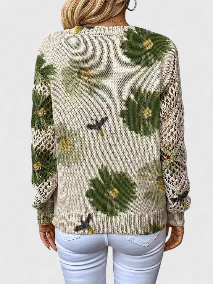 Hannah™ | Eleganter Pullover mit Blumendruck
