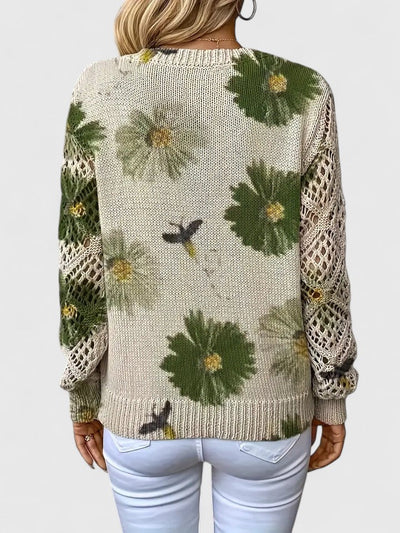 Hannah™ | Eleganter Pullover mit Blumendruck