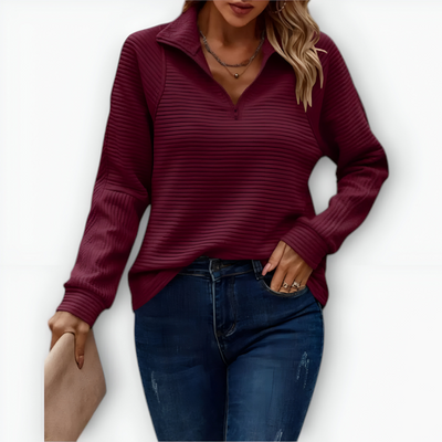 Isolde™ | Pullover mit Halbreißverschluss