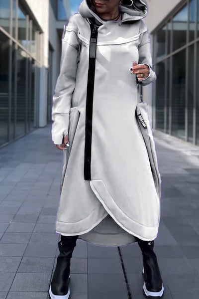 Hildegard™ | Kapuzenkleid mit langen Ärmeln