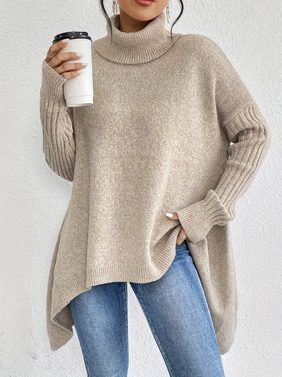 Henrike™ | Pullover mit Langem Arm und Hohem Kragen