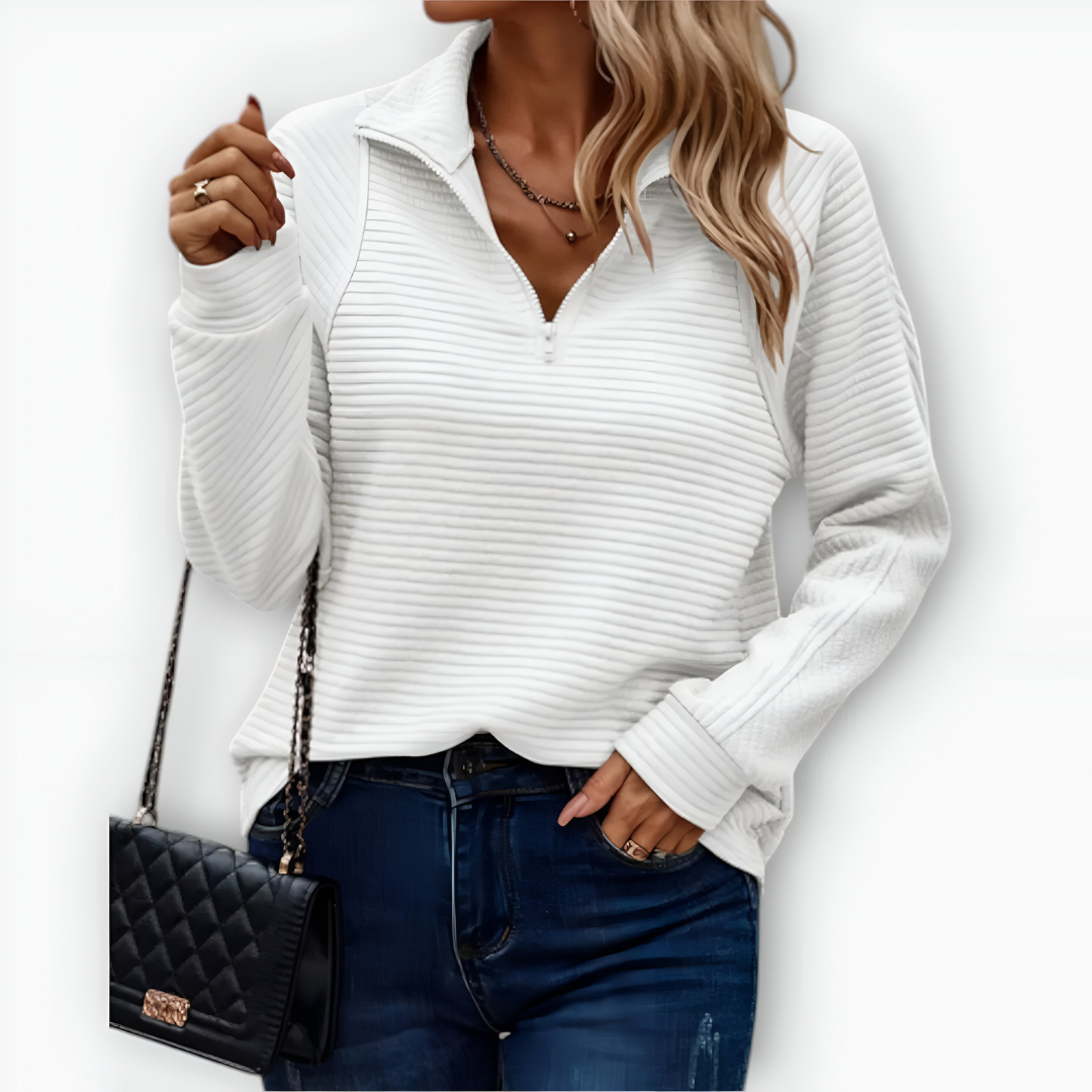 Isolde™ | Pullover mit Halbreißverschluss