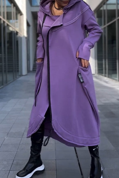 Hildegard™ | Kapuzenkleid mit langen Ärmeln