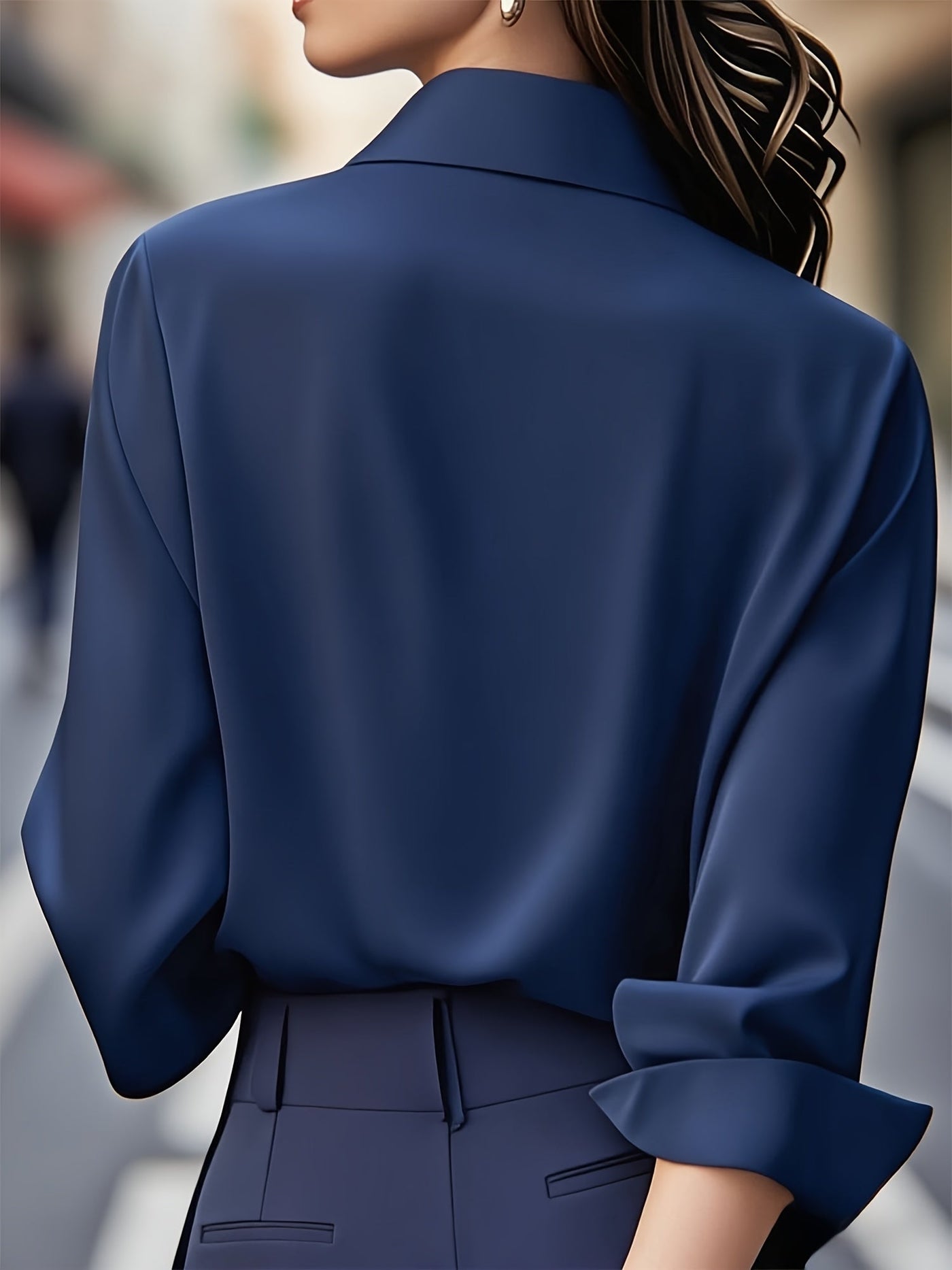 Annika™ | Stilvolles Langarmhemd Mit Knopfleiste