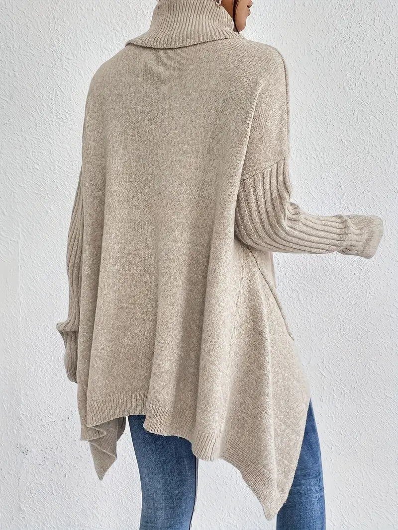 Henrike™ | Pullover mit Langem Arm und Hohem Kragen