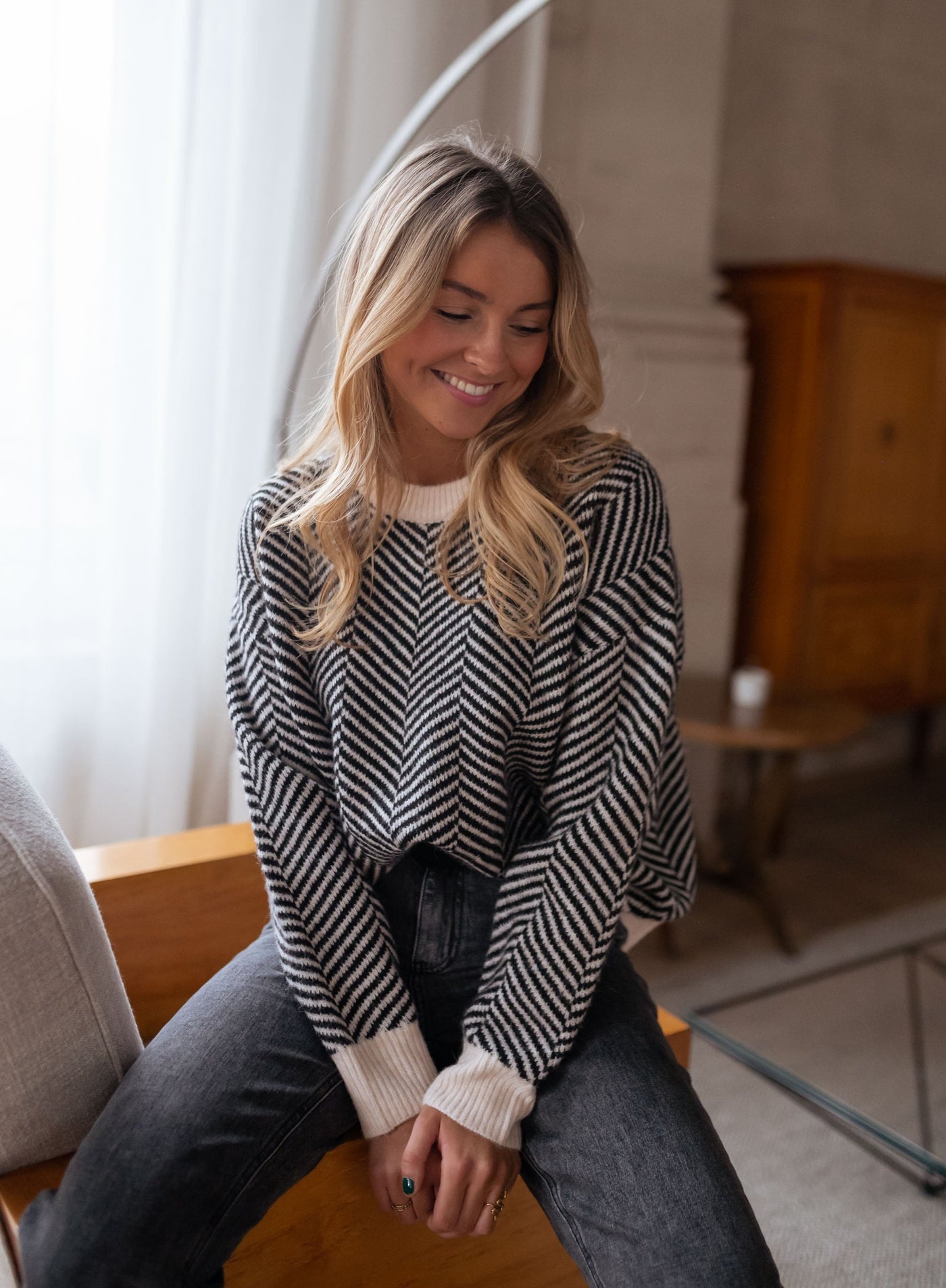 Lenya™ | Gemusterter Strickpullover