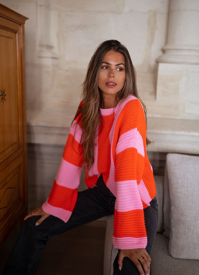 Pauline™ | Bunter Streifenpullover