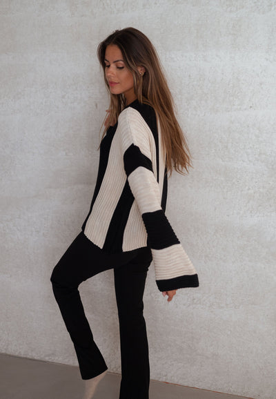 Melina™ | Gestreifter Strickpullover