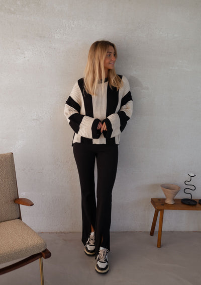 Melina™ | Gestreifter Strickpullover