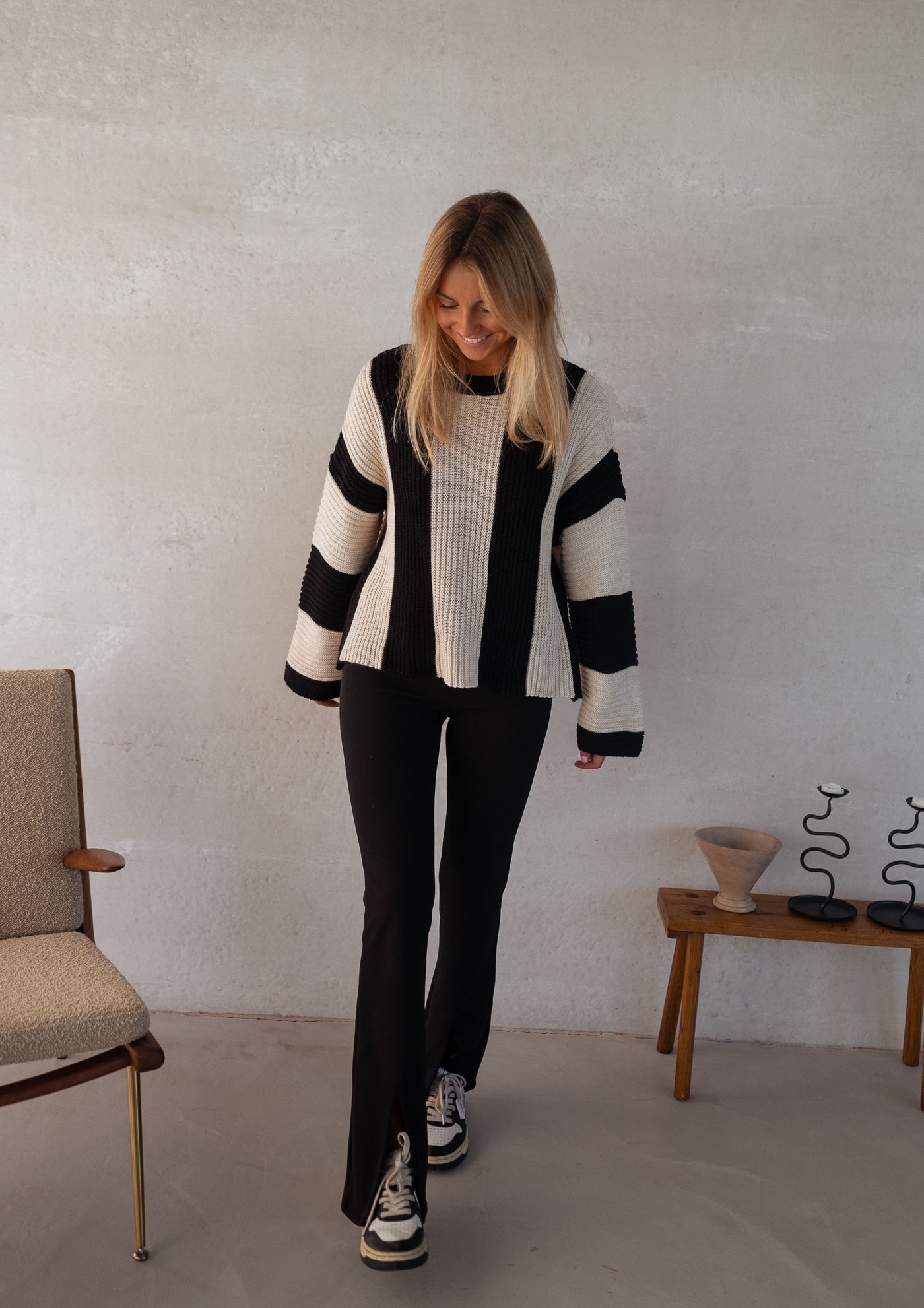 Melina™ | Gestreifter Strickpullover