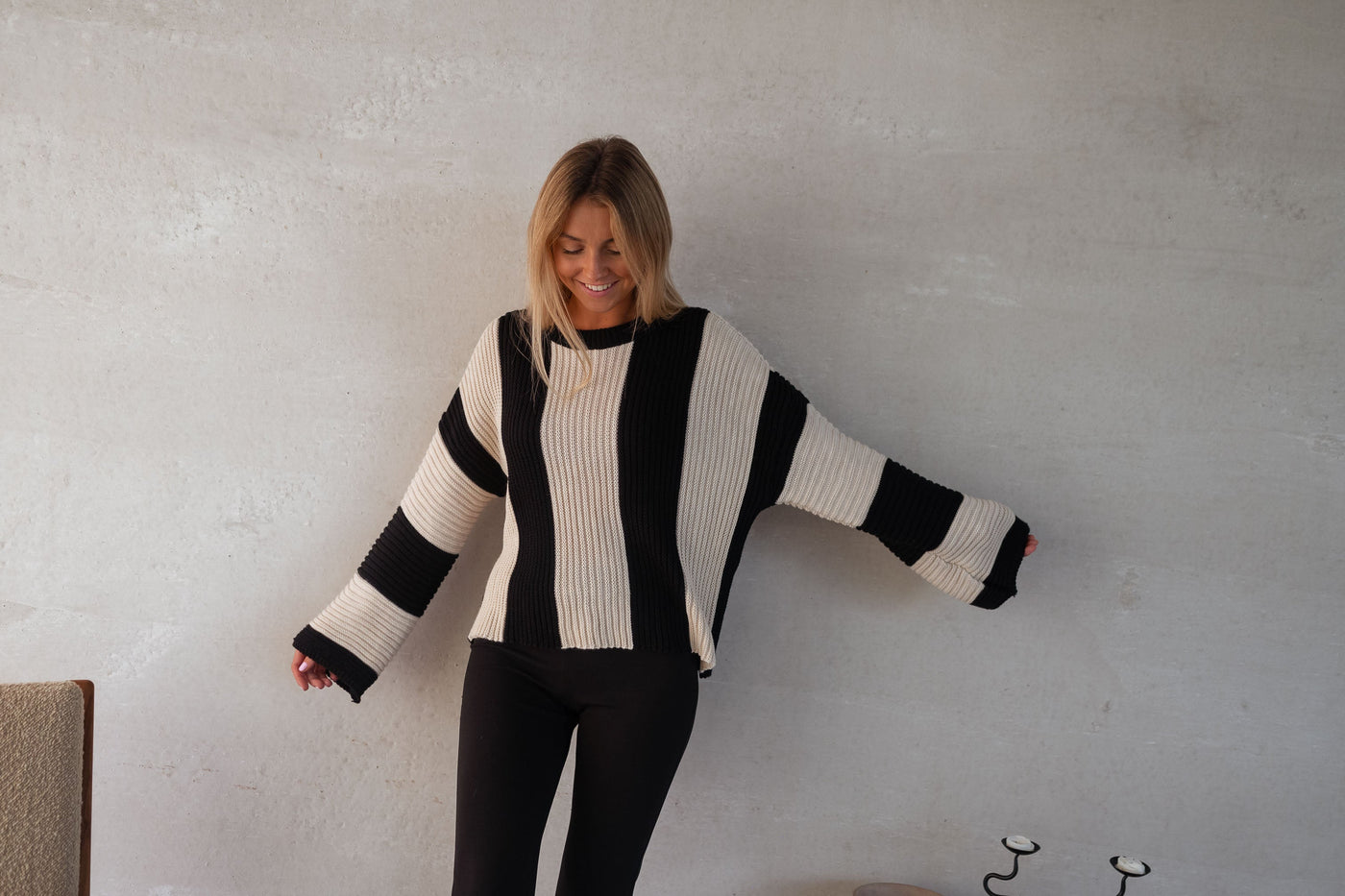 Melina™ | Gestreifter Strickpullover