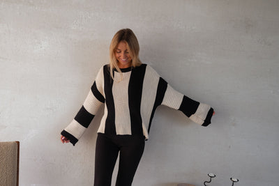 Melina™ | Gestreifter Strickpullover