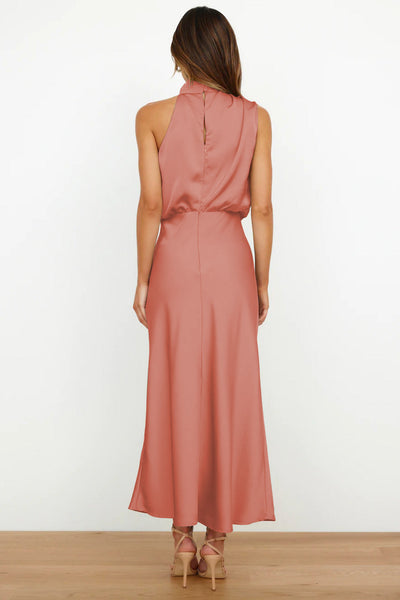 Lydia™ | Langes Kleid mit Halterneck
