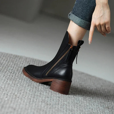 Klara™ | Leder-Stiefeletten