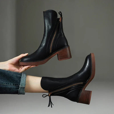 Klara™ | Leder-Stiefeletten