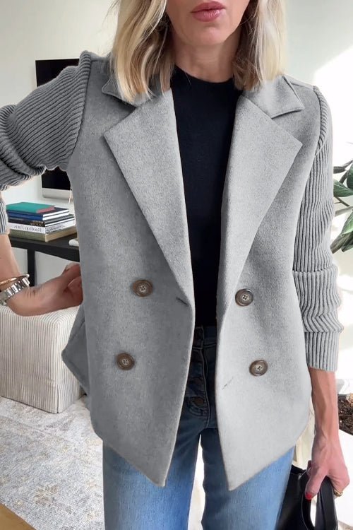 Amora™ | Elegante Jacke mit Strickärmeln