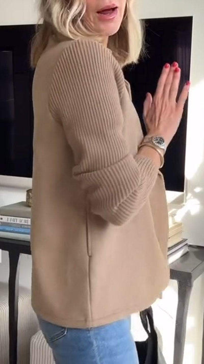 Amora™ | Elegante Jacke mit Strickärmeln