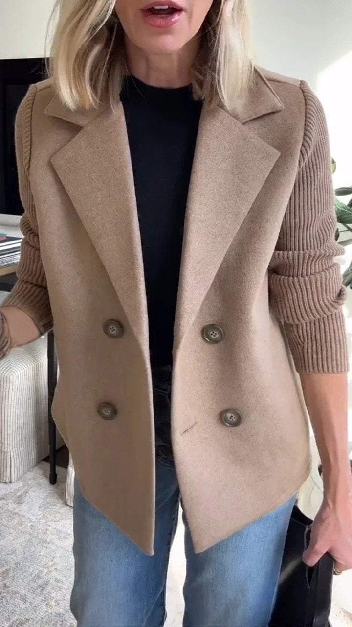 Amora™ | Elegante Jacke mit Strickärmeln