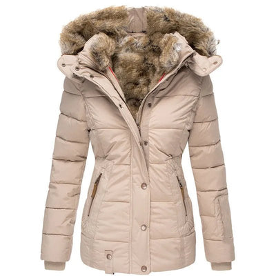 Britta™ | Warmer Wintermantel mit Fellfutter