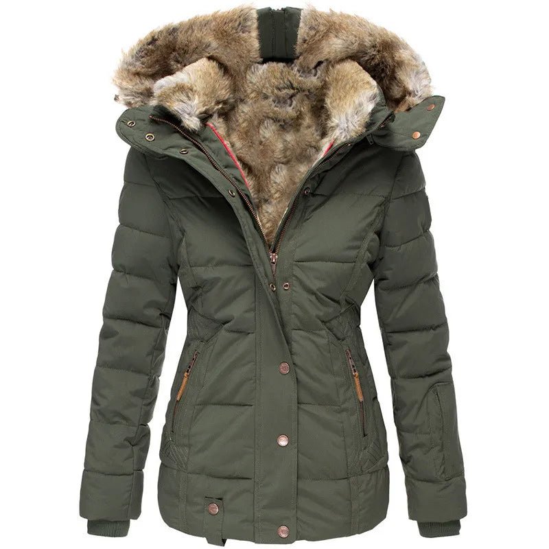 Britta™ | Warmer Wintermantel mit Fellfutter