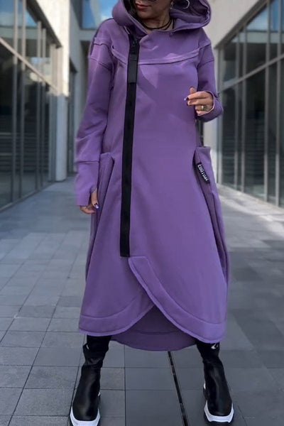 Hildegard™ | Kapuzenkleid mit langen Ärmeln