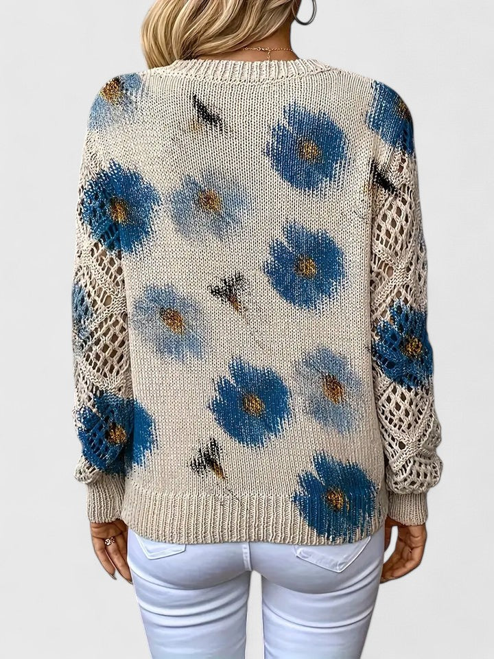 Hannah™ | Eleganter Pullover mit Blumendruck