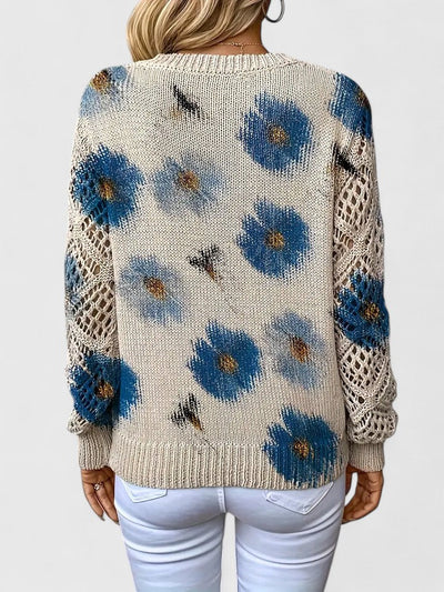 Hannah™ | Eleganter Pullover mit Blumendruck