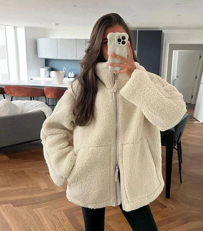 Carina™ | Oversized Teddyjacken