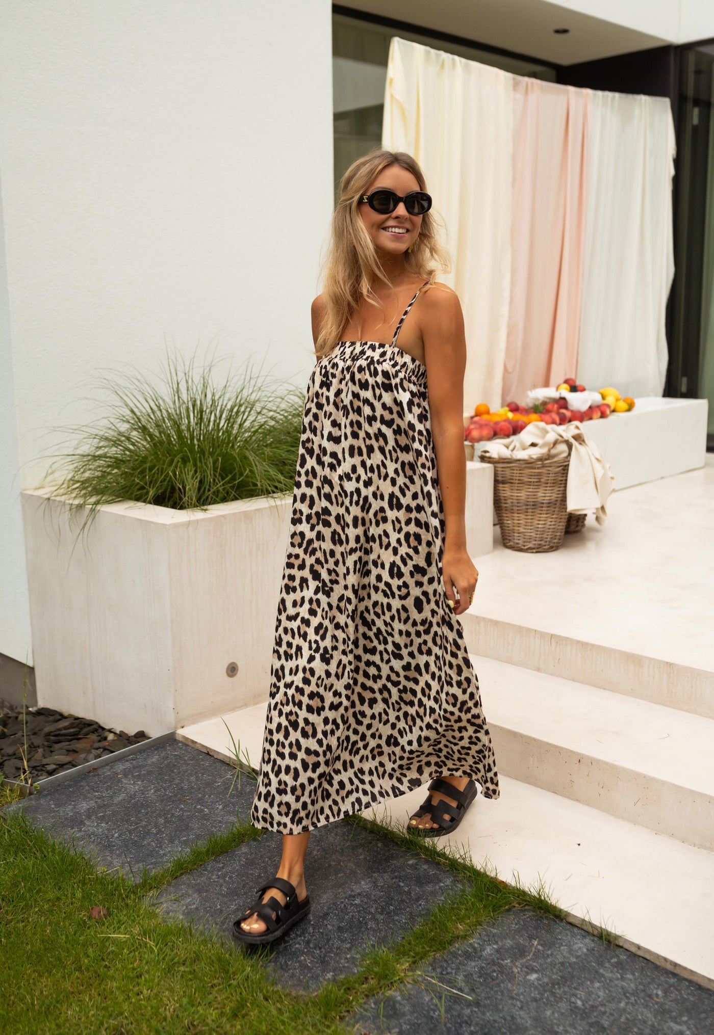 Ina™ | Das Leopard Maxikleid