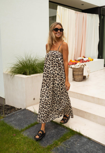Ina™ | Das Leopard Maxikleid